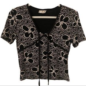 2000s Floral Top